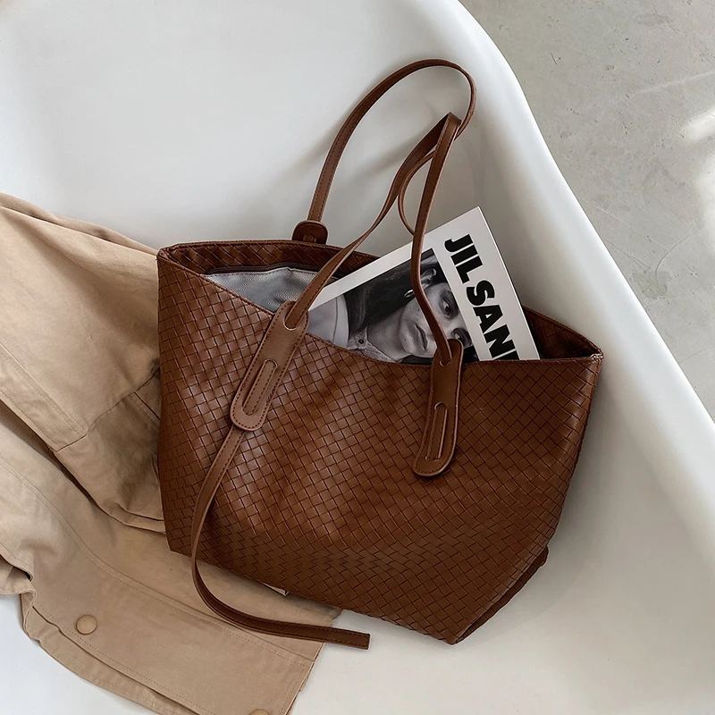 

с доставкой High Capacity PU Leather Crossbody Bags 2020 Winter Large Shoulder Handbags and Purses Female Totes Lady Hand Bag